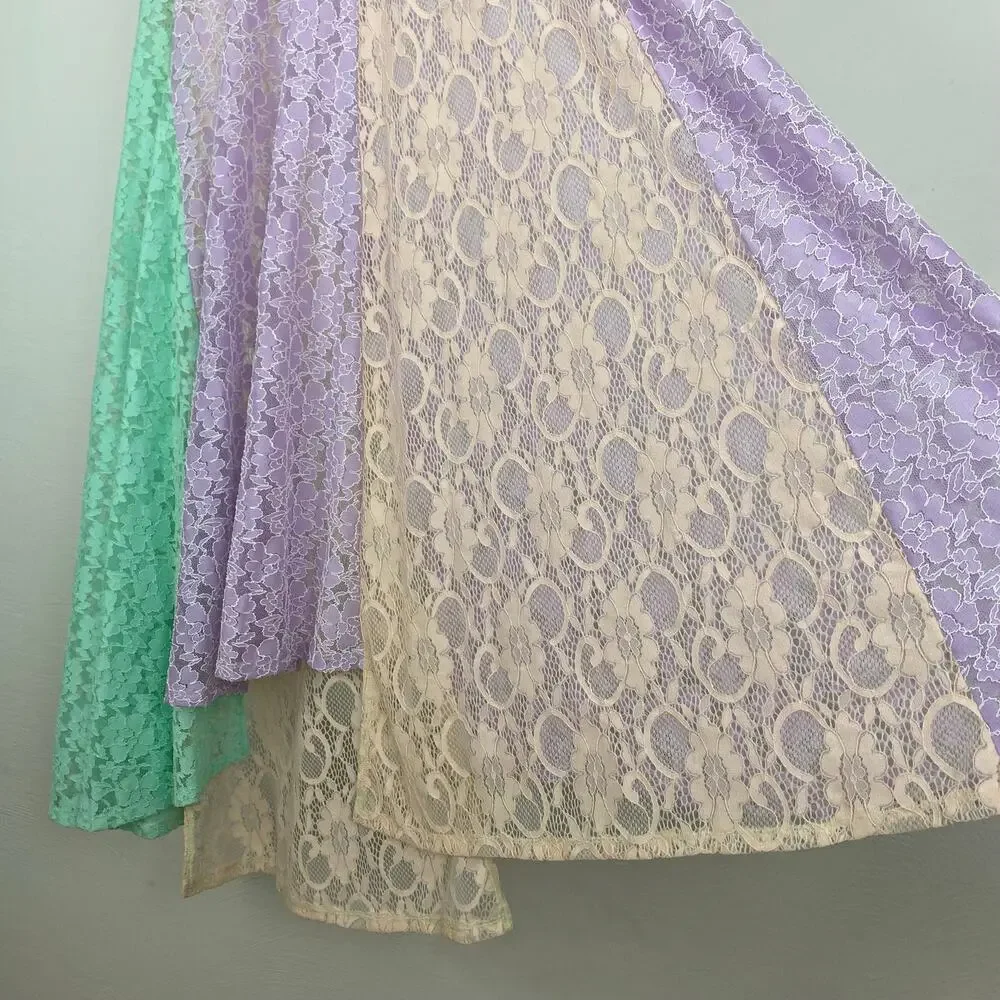 Intimately Free People Color Me Maxi Skirt - Sorbet Combo - Small